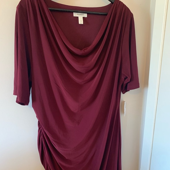 Dress Barn Dresses & Skirts - NWT / FLATTERING / Burgundy / Dress